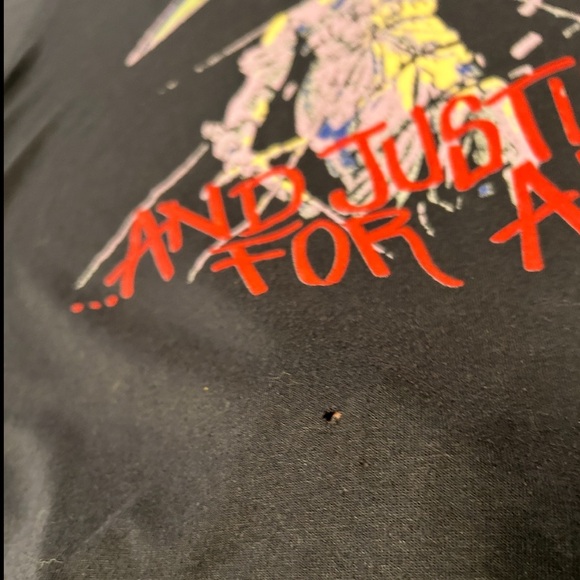 SOLD❤️ RARE❗️METALLICA VTG 80s “And Justice For All” Hammer of Justice Band Tee - Picture 10 of 13